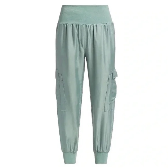 Cinq a Sept Giles Pant Cargo Satin Jogger M NWOT - Picture 10 of 16